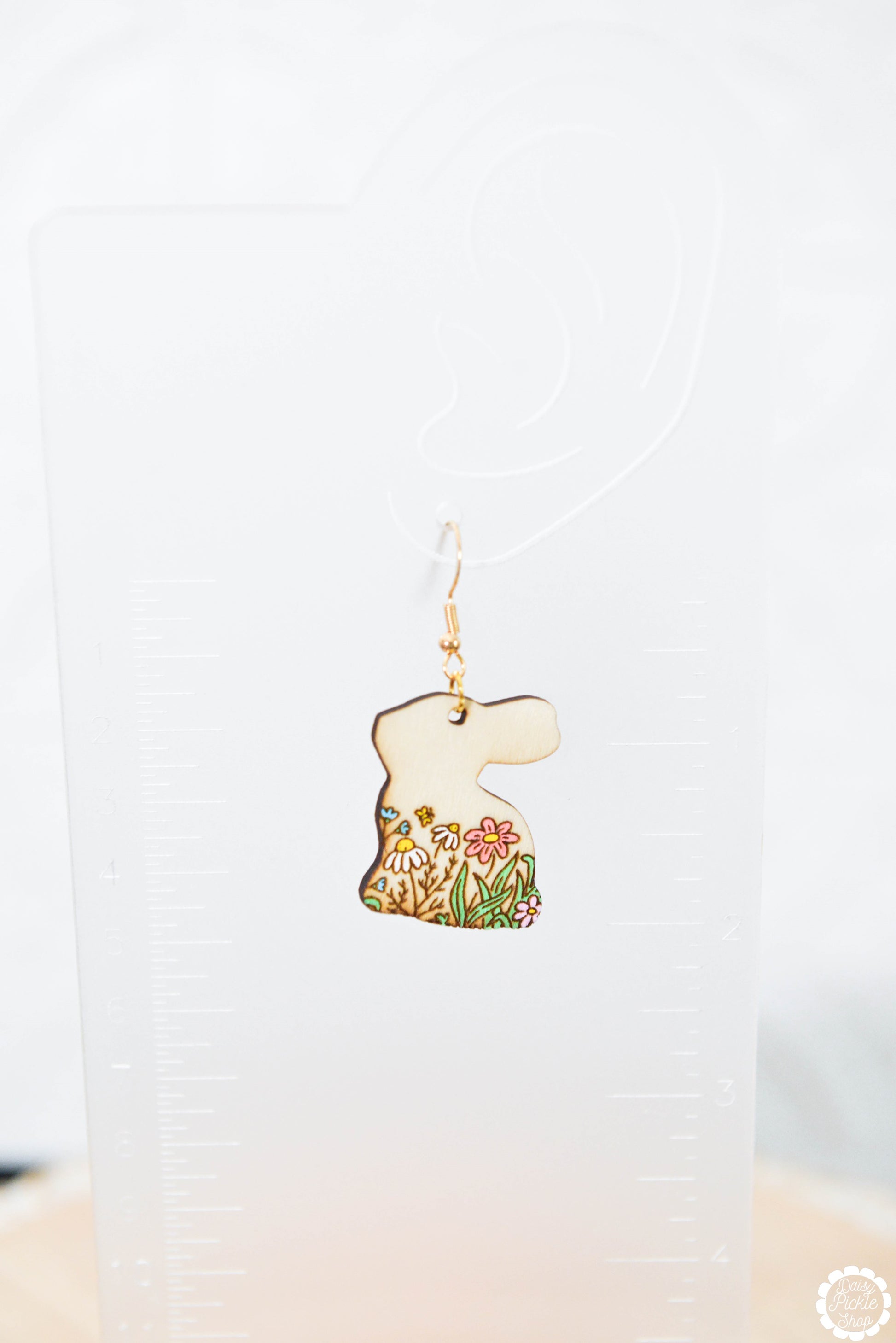 Floral Bunny Earrings