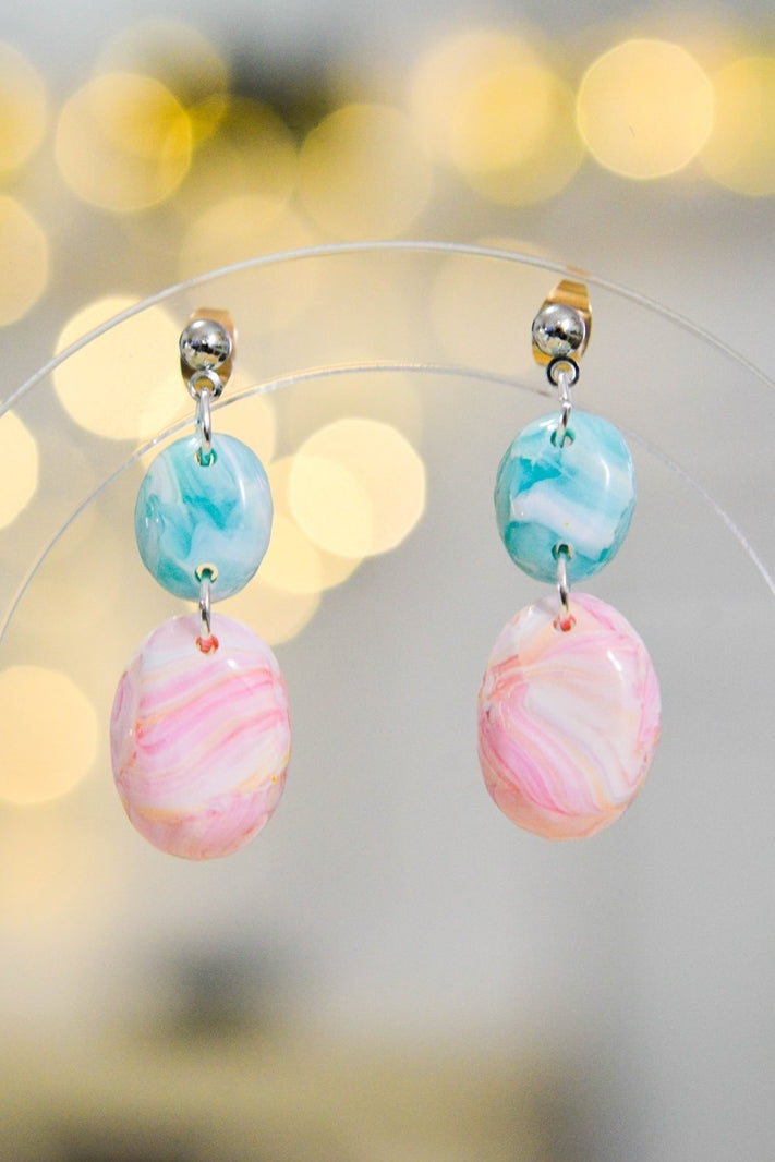 Stone Clay Earrings