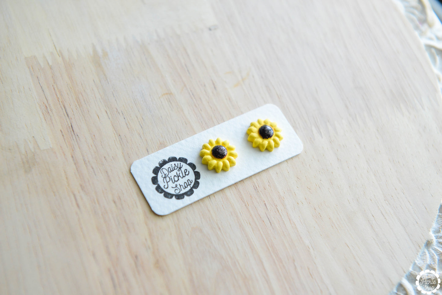 Sunflower Stud Earrings  Media 3 of 3