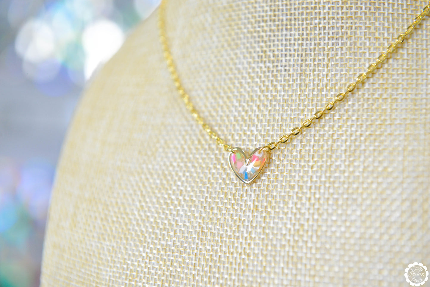 Summer Terrazzo Heart Necklace  Media 5 of 5