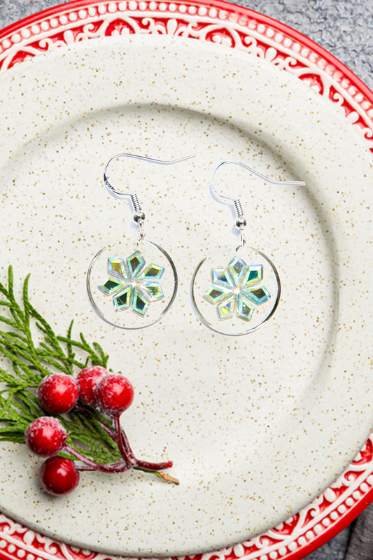 Scandinavian Christmas Sparkle Star Earrings