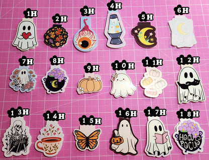 Halloween-themed bookmarks