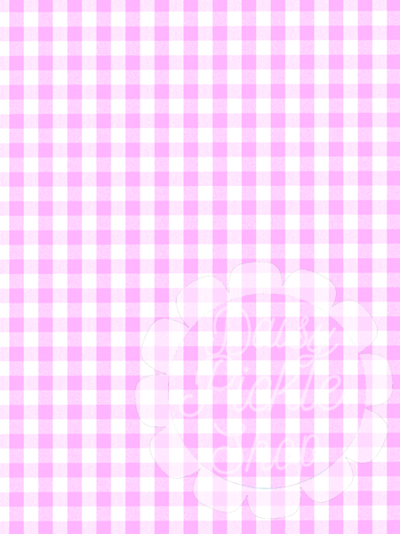 Pink and white checkered pattern