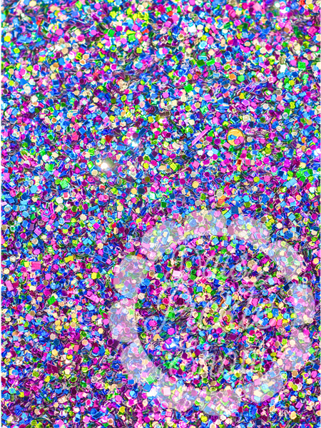 Multicolored glittery texture