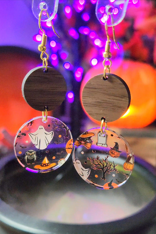 retro halloween earrings