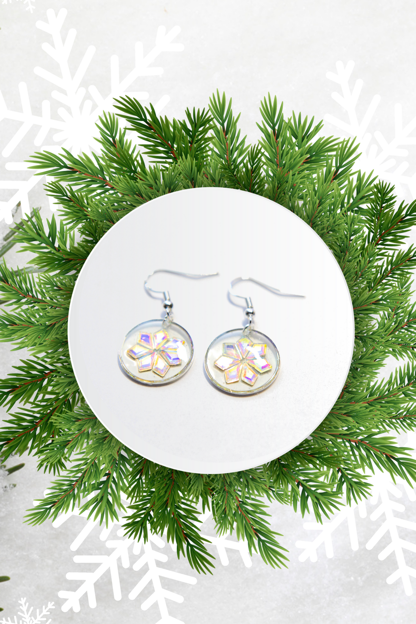 Scandinavian Christmas Sparkle Star Earrings