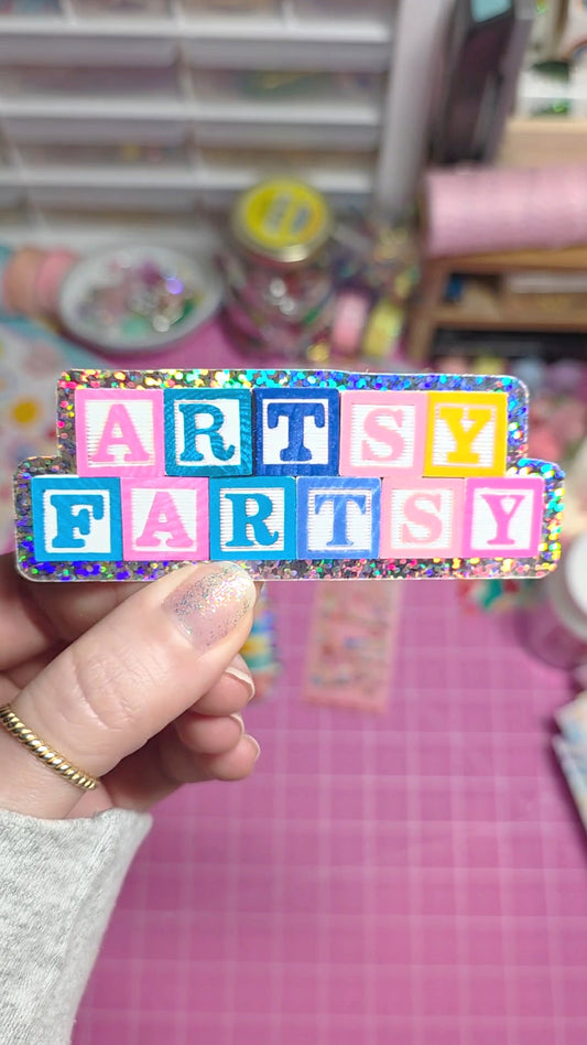 Artsy Fartsy Sparkle Sticker