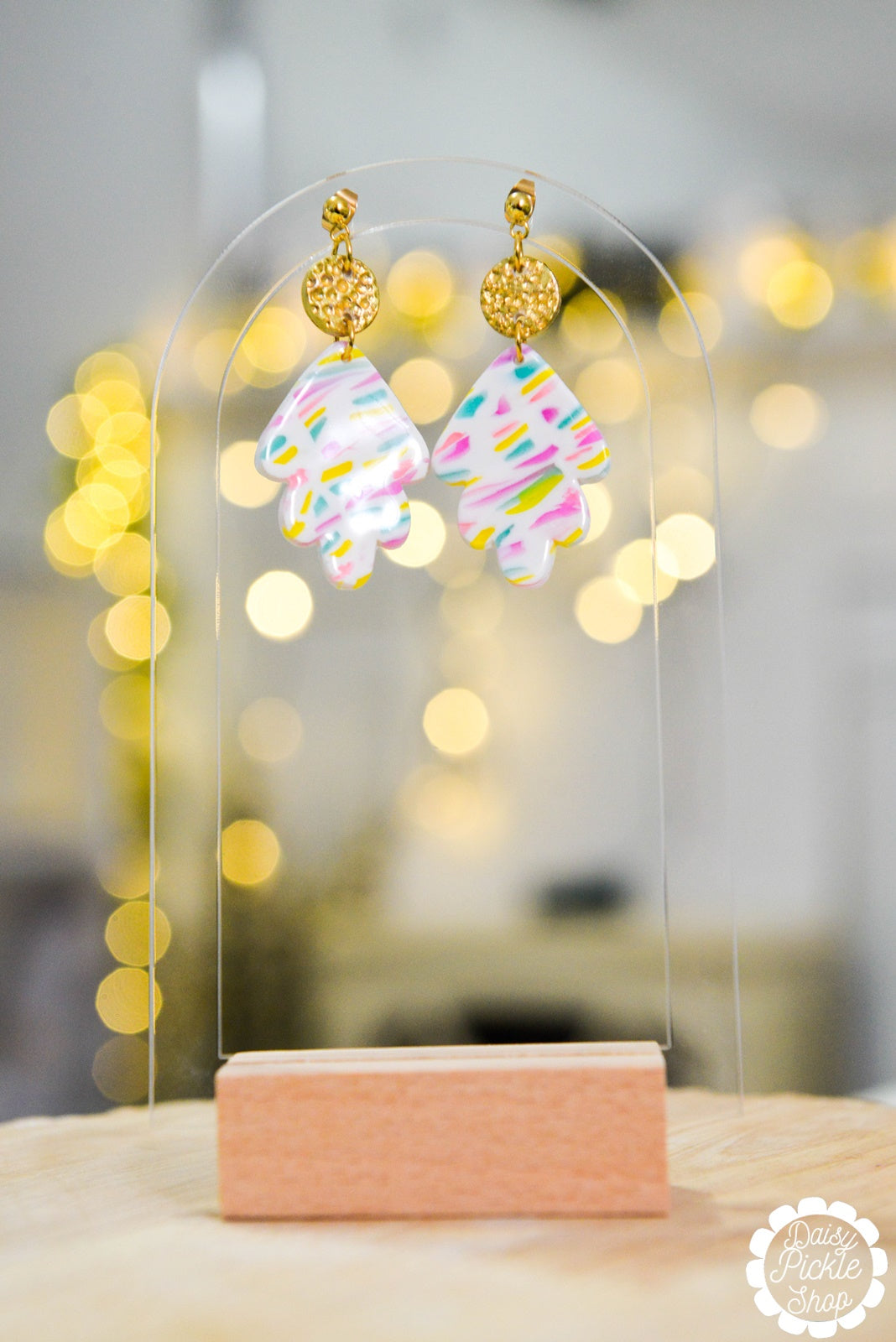 Funfetti Feather Earrings