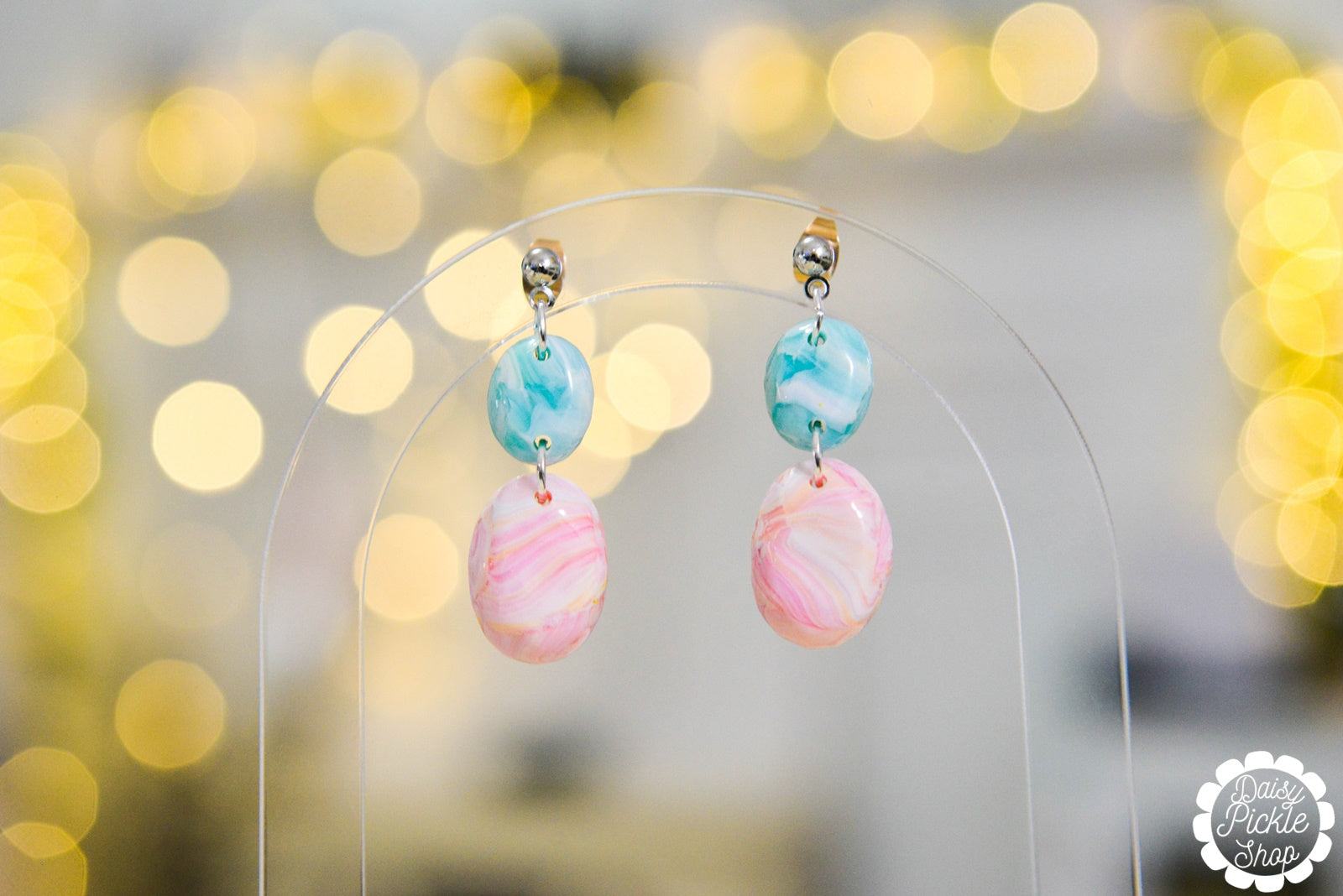 Stone Clay Earrings